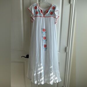 J.Marie Paije Maxi Embroidered Dress